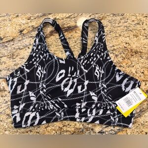 ELEVEN by Venus Williams NWT Girl Sports Bra Chain Print Size Large